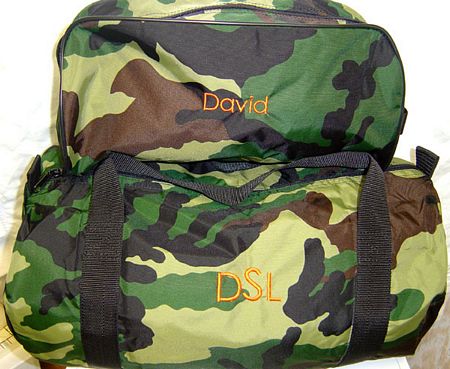 Travel set - duffel and dopp kit - camo