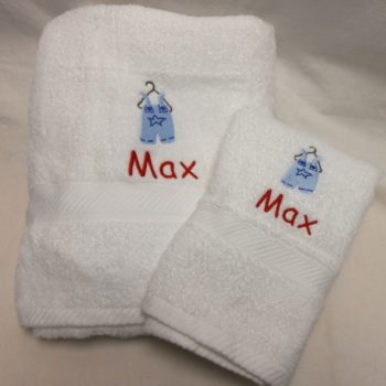 Bath towel set - boy designs