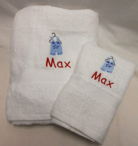 Bath towel set - boy designs