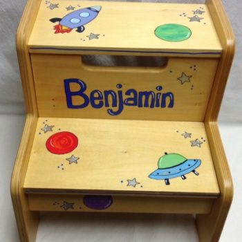 Outer space 2-step step stool