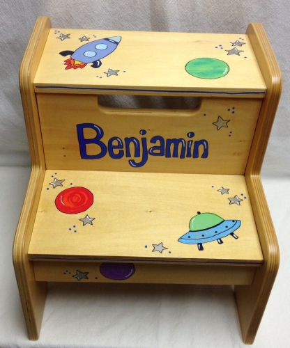 Outer space 2-step step stool