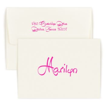 Fold over oversized note - Anthony