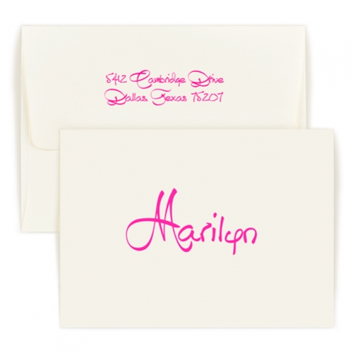 Fold over oversized note - Anthony