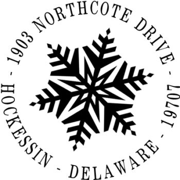 Self inking stamp - snowflake