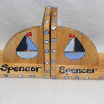 Sail boats bookends