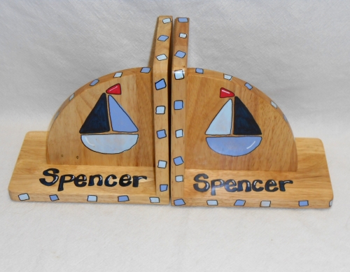 Sail boats bookends
