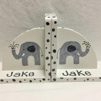 Little elephants bookends