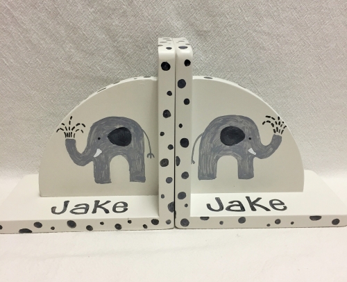 Little elephants bookends