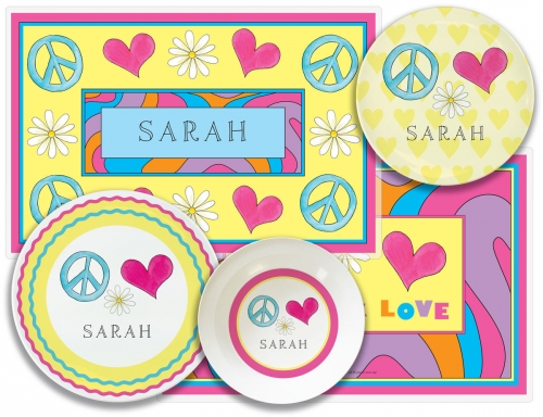 Peace and love meal time separates
