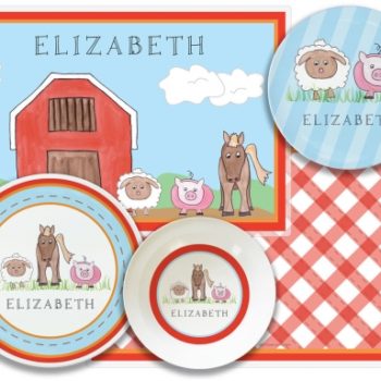 Farm animals meal time separates