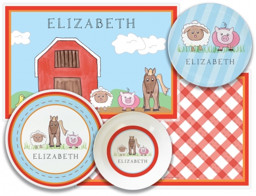 Farm animals meal time separates