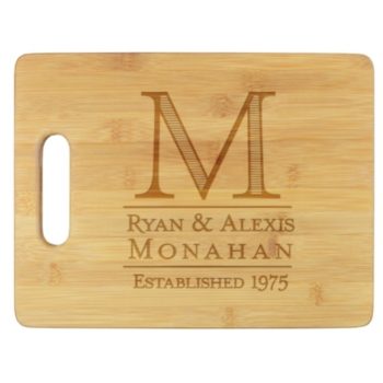 Engraved bamboo cutting board -Established style