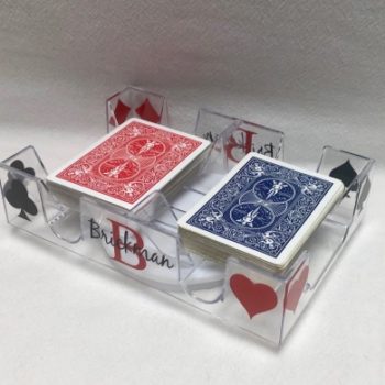 Acrylic card deck holder - personalized - limited quantities
