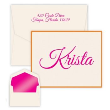 Fold over oversized note - Anthony border