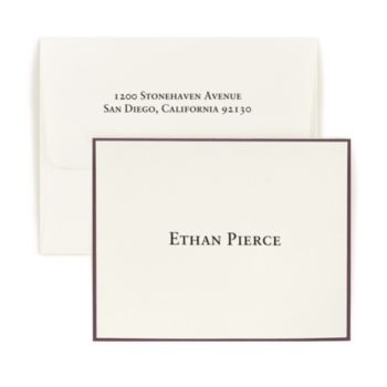 Fold over note - Border - assorted fonts