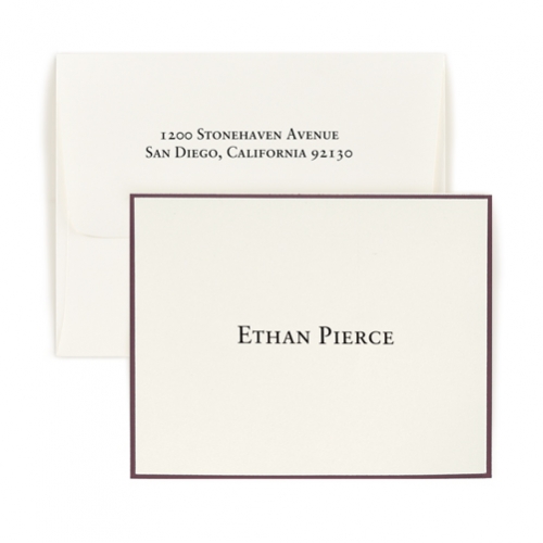 Fold over note - Border - assorted fonts