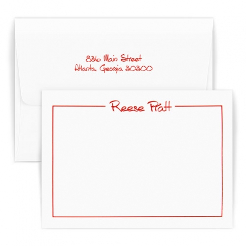 Flat note card - Glory