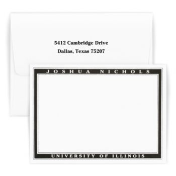 Flat note card - Railroad