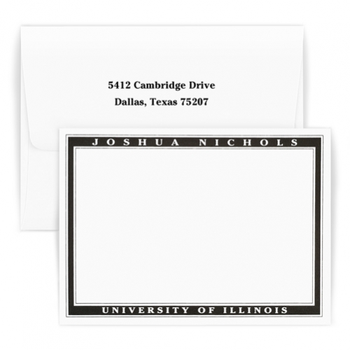 Flat note card - Railroad