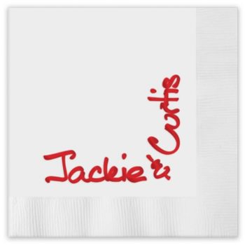 Blissful cocktail napkins - additional fonts available