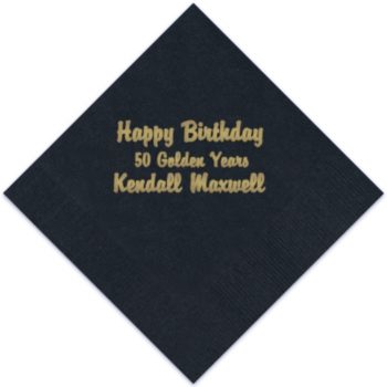 Expression cocktail napkins - additional fonts available