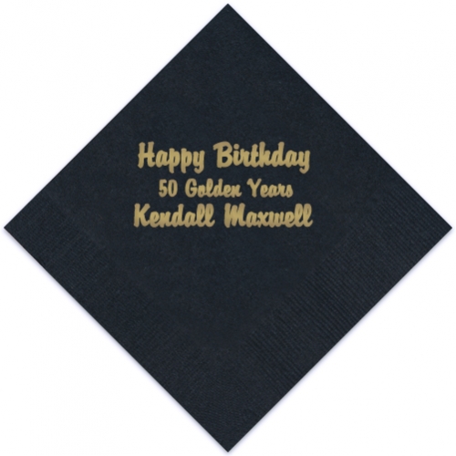 Expression cocktail napkins - additional fonts available
