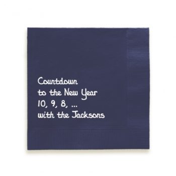 Joyous cocktail napkins - additional fonts available