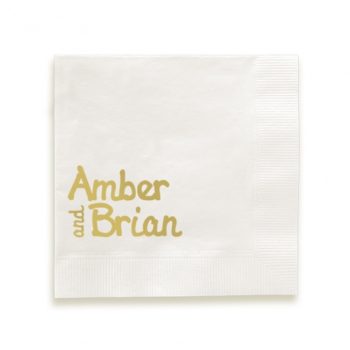 Luxe cocktail napkins - additional fonts available
