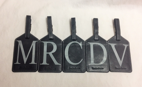 Bag tag set - monogram- assorted fonts and colors - Image 3