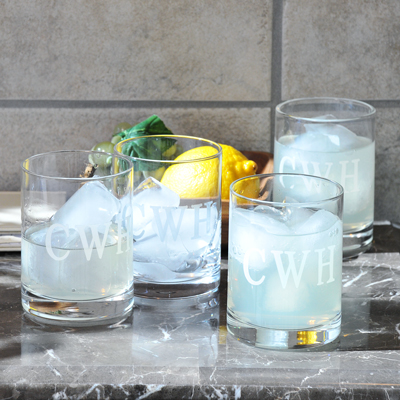 Engraved old fashioned glasses - set of 6 - name or monogram - Image 2