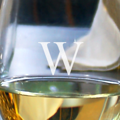 Engraved stemless wine glasses - set of 4 - name or monogram - Image 4