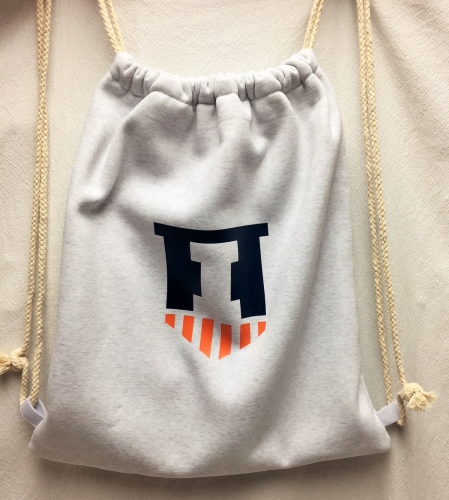 Drawstring sweatshirt bag - collegiate - available for any school - Image 2