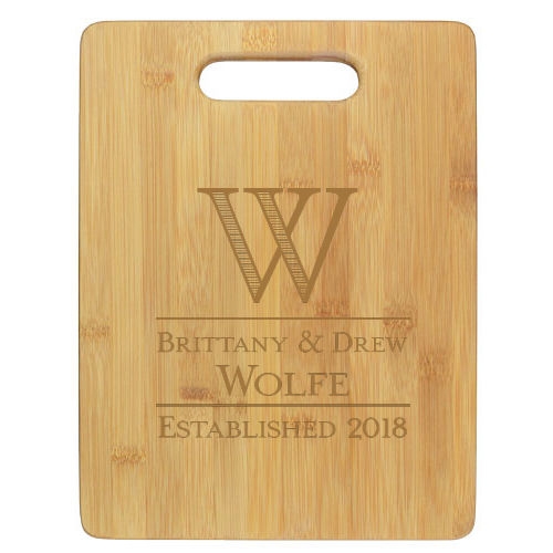 Engraved bamboo cutting board -Established style - Image 2