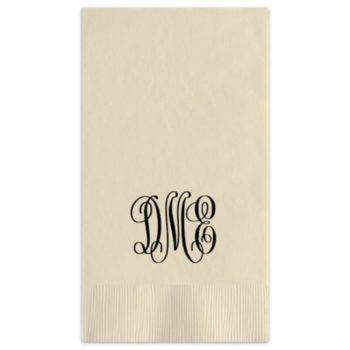 Classic monogram guest towels