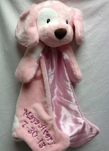 Gund pink puppy lovey blanket - Image 2