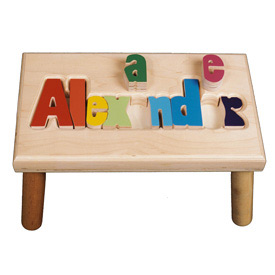 Puzzle name step stool with long name - Image 2