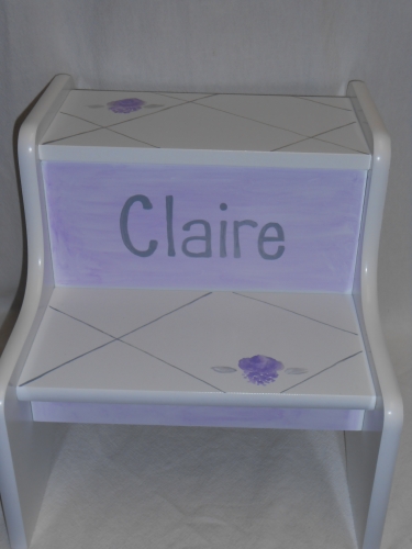 Shabby Chic 2-step step stool - Image 2