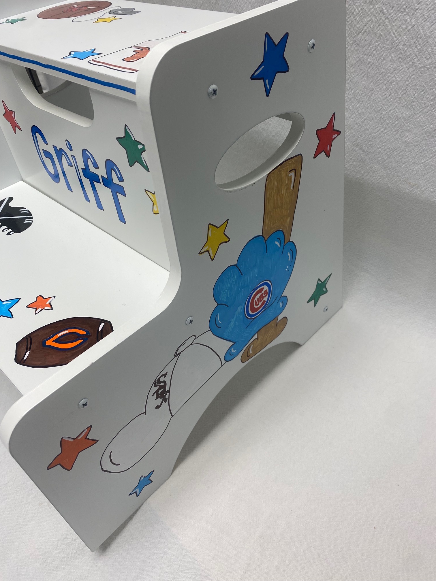 Multi Sports 2-step step stool | Kidoodles Inc