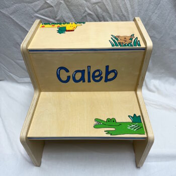 Jungle animals 2-step step stool