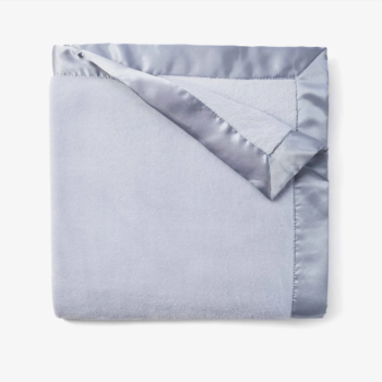 baby blanket - silky fleece - blue
