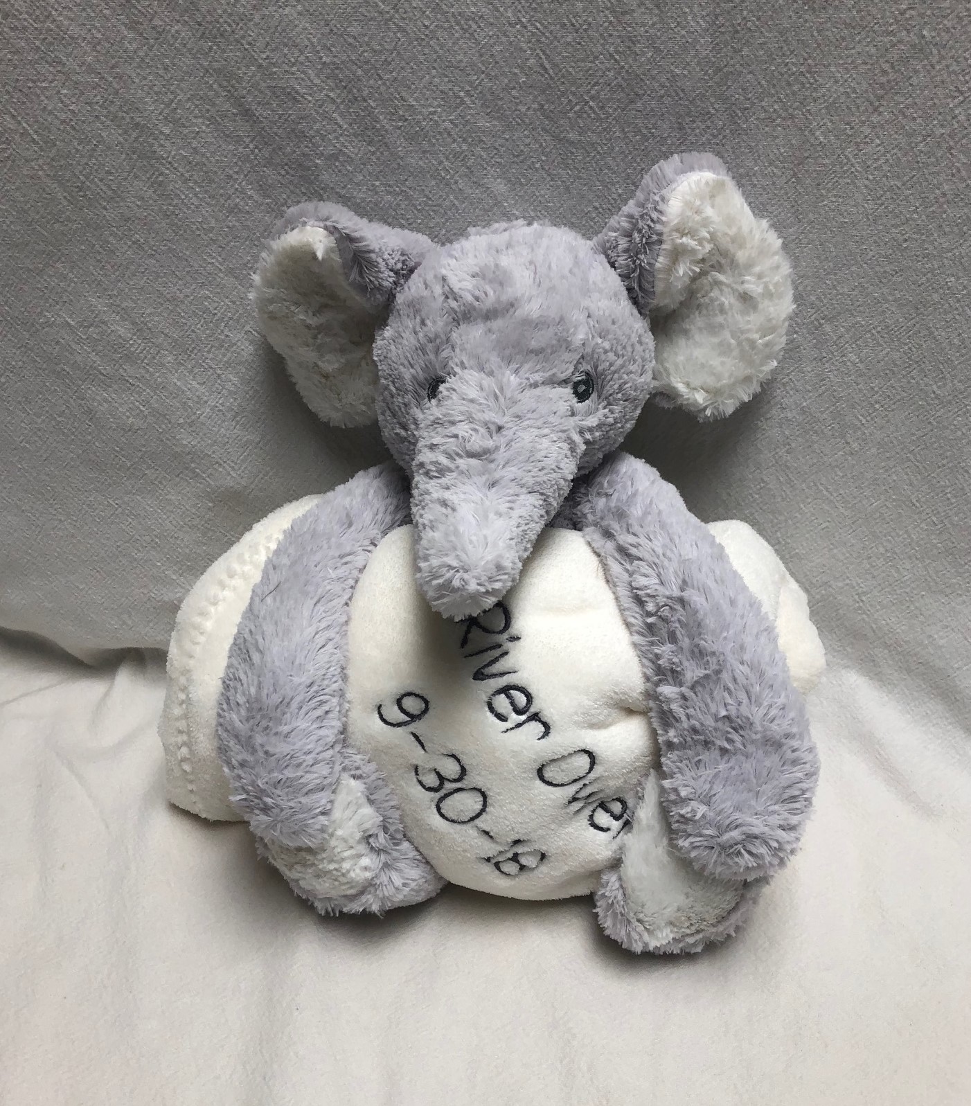 Baby Huggie Elephant And Blanket Set Kidoodles Inc