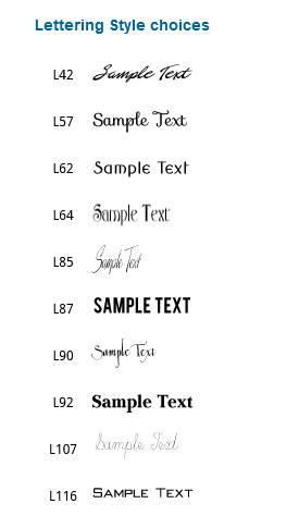 Flat note card - Casual - assorted fonts available - Image 4