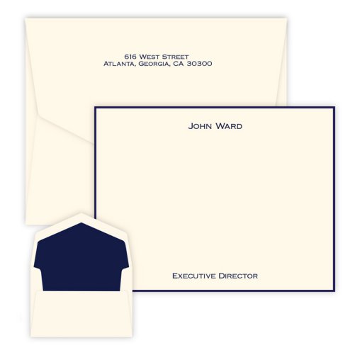 Flat note card - Executive - assorted fonts - Image 5