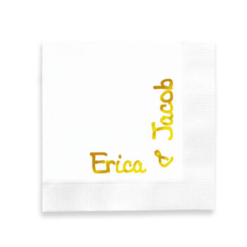 Blissful cocktail napkins - additional fonts available