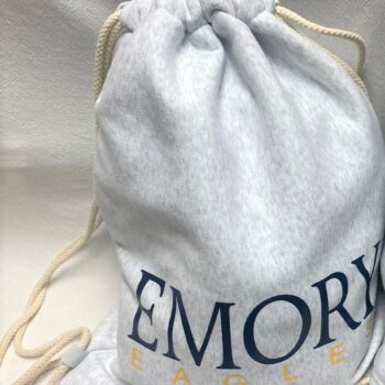 Drawstring sweatshirt bag - collegiate - available for any school