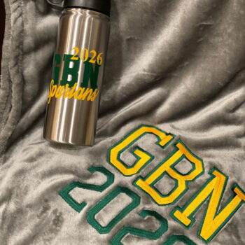 Fleece blanket and tumbler set - for any school