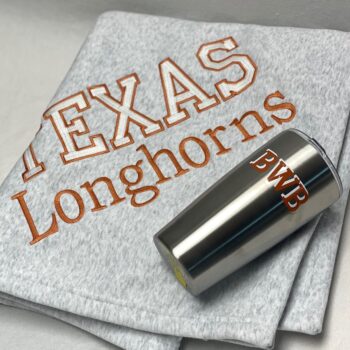 Gift set-sweatshirt blanket and tumbler - custom made for any school