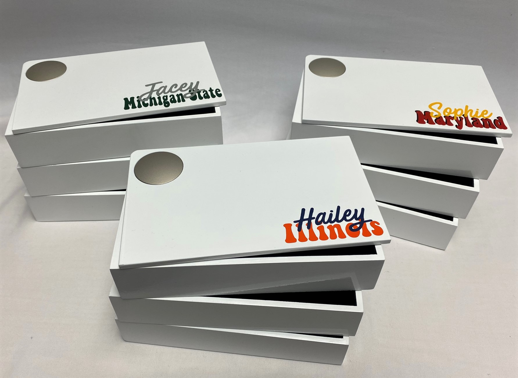 Collegiate spindle box - for any school - sold out