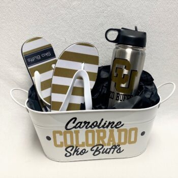 Gift basket - tumbler and flip flops