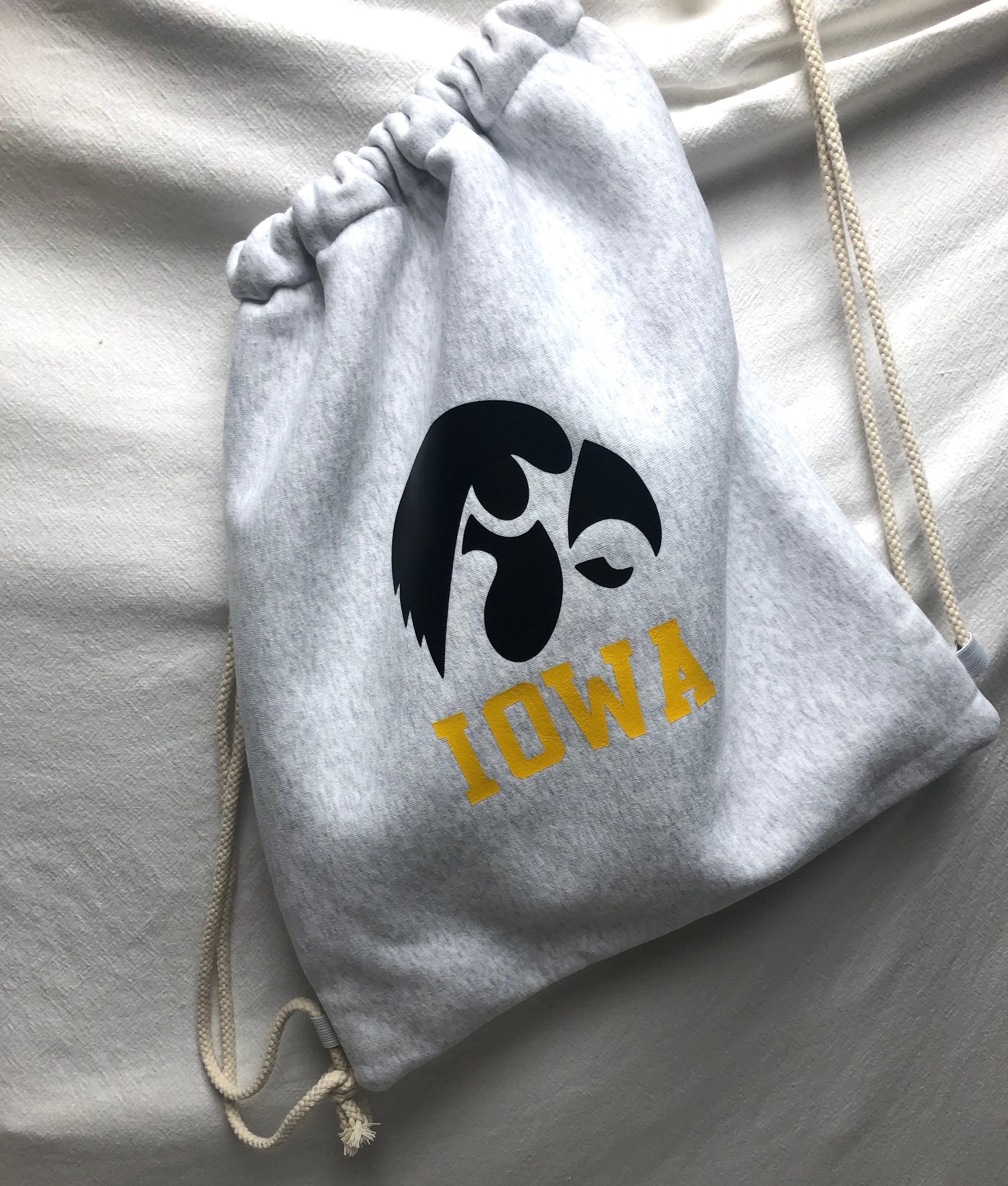 Drawstring sweatshirt bag - collegiate - available for any school - Image 6
